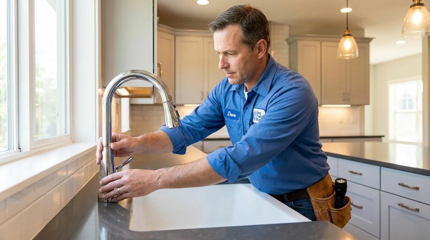 Kitchen faucet installation by Johns Plumbing LLC in Ackerman